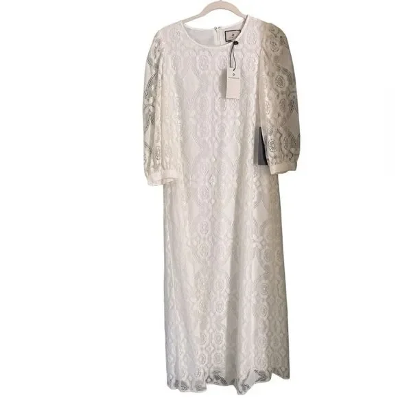 Tuckernuck Jillian Dress Maxi White Lace S NWT - Picture 3 of 6